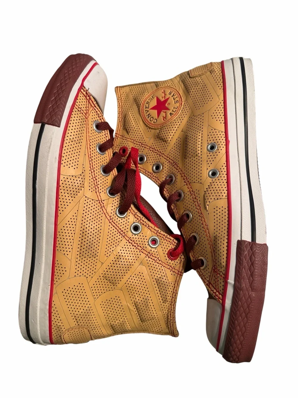 Dr. Romanelli x Converse Chuck Taylor Hi-top Yellow/Brown Sneakers(Sz Men’s 8.5) - Picture 5 of 13